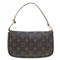 Pre Owned حقيبة يد صغيرة للإكسسوارات لوي فيتون كانفاس مونوغرامي