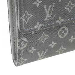 Pre Owned محفظة لوي فيتون كونتينيتال كانفاس رمادي مونوغرامي
