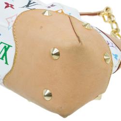 مملوكة مسبقًا حقيبة لوي فيتون جودى MM كانفاس أبيض مونوغرامي