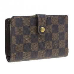 Pre Owned Louis Vuitton Damier Ebene French Purse Wallet