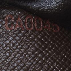 Pre Owned Louis Vuitton Damier Ebene French Purse Wallet