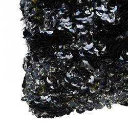 Pre Owned حقيبة كلتش لوي فيتون بوكيت روكوكو ترتر سوداء