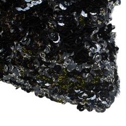 Pre Owned حقيبة كلتش لوي فيتون بوكيت روكوكو ترتر سوداء