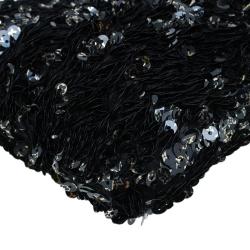 Pre Owned حقيبة كلتش لوي فيتون بوكيت روكوكو ترتر سوداء