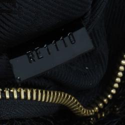 Pre Owned حقيبة كلتش لوي فيتون بوكيت روكوكو ترتر سوداء