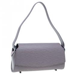 Louis Vuitton Lavander Epi Leather Nocturne Shoulder Bag + Pouch