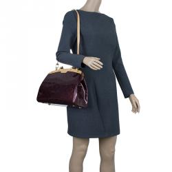 مملوكة مسبقًا Louis Vuitton Amarante Monogram Vernis Brea MM