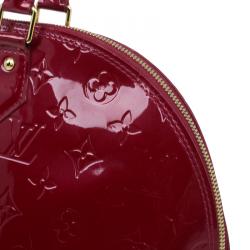 Pre Owned Louis Vuitton Red Monogram Vernis Alma GM