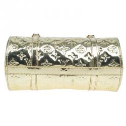 Pre Owned Louis Vuitton Limited Edition Gold Monogram Miroir Papillon Bag