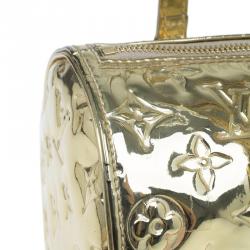 Pre Owned Louis Vuitton Limited Edition Gold Monogram Miroir Papillon Bag