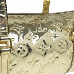 Pre Owned Louis Vuitton Limited Edition Gold Monogram Miroir Papillon Bag