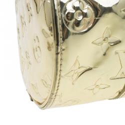 Pre Owned Louis Vuitton Limited Edition Gold Monogram Miroir Papillon Bag