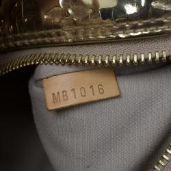 Pre Owned Louis Vuitton Limited Edition Gold Monogram Miroir Papillon Bag