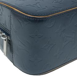 Louis Vuitton Dark Grey Monogram Mat Shelton Satchel Bag