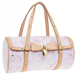 Pre Owned Louis Vuitton Pink Monogram Canvas Limited Edition Cherry Blossom Papillon Bag