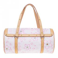 Pre Owned Louis Vuitton Pink Monogram Canvas Limited Edition Cherry Blossom Papillon Bag