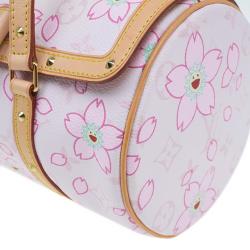 Pre Owned Louis Vuitton Pink Monogram Canvas Limited Edition Cherry Blossom Papillon Bag