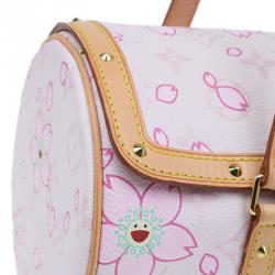 Pre Owned Louis Vuitton Pink Monogram Canvas Limited Edition Cherry Blossom Papillon Bag