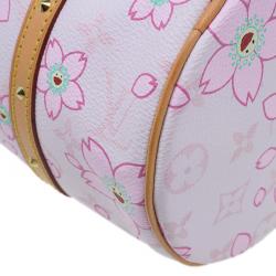 Pre Owned Louis Vuitton Pink Monogram Canvas Limited Edition Cherry Blossom Papillon Bag