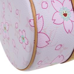 Pre Owned Louis Vuitton Pink Monogram Canvas Limited Edition Cherry Blossom Papillon Bag