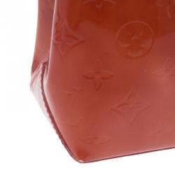 Louis Vuitton Red Monogram Vernis Reade PM Tote
