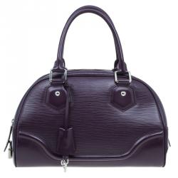 Louis Vuitton Purple Epi Leather Bowling Montaigne PM Bag