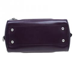 Pre Owned حقيبة لوي فيتون بولينغ مونتاينه جلد أيبي أرجواني PM