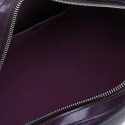 Pre Owned حقيبة لوي فيتون بولينغ مونتاينه جلد أيبي أرجواني PM