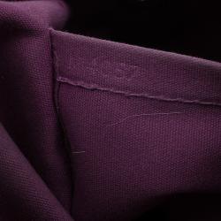 Pre Owned حقيبة لوي فيتون بولينغ مونتاينه جلد أيبي أرجواني PM