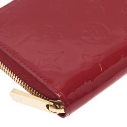 Louis Vuitton Red Monogram Vernis Zip Around Wallet