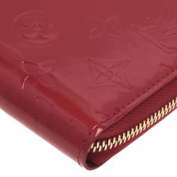 Louis Vuitton Red Monogram Vernis Zip Around Wallet