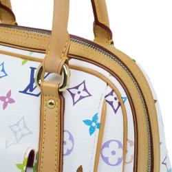 مملوكة مسبقًا Louis Vuitton White Monogram Multicolor Canvas Priscilla Satchel Bag