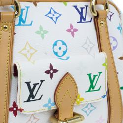 مملوكة مسبقًا Louis Vuitton White Monogram Multicolor Canvas Priscilla Satchel Bag