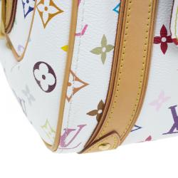 مملوكة مسبقًا Louis Vuitton White Monogram Multicolor Canvas Priscilla Satchel Bag