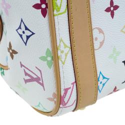 مملوكة مسبقًا Louis Vuitton White Monogram Multicolor Canvas Priscilla Satchel Bag