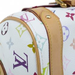 مملوكة مسبقًا Louis Vuitton White Monogram Multicolor Canvas Priscilla Satchel Bag