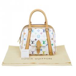 مملوكة مسبقًا Louis Vuitton White Monogram Multicolor Canvas Priscilla Satchel Bag