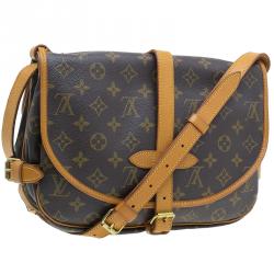 Pre Owned Louis Vuitton Monogram Canvas Saumur Messenger 30 Bag
