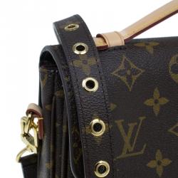 Pre Owned حقيبة يد بوشيه لوي فيتون نقش حرفي كانفاس 