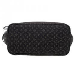 Louis Vuitton Neverfull MM Black Mini Lin Tote Shopper bag