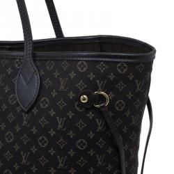 Louis Vuitton Neverfull MM Black Mini Lin Tote Shopper bag