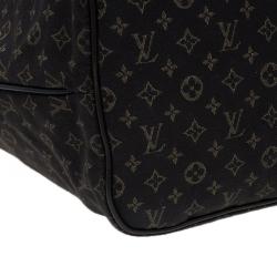 Louis Vuitton Neverfull MM Black Mini Lin Tote Shopper bag
