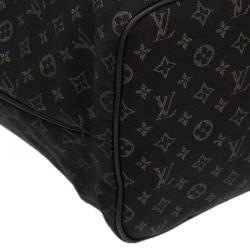 Louis Vuitton Neverfull MM Black Mini Lin Tote Shopper bag