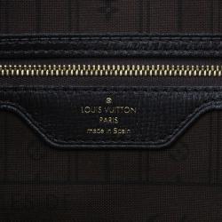 Louis Vuitton Neverfull MM Black Mini Lin Tote Shopper bag