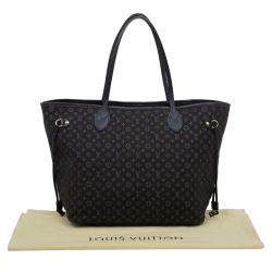 Louis Vuitton Neverfull MM Black Mini Lin Tote Shopper bag