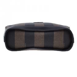 Pre Owned Fendi Black Pequin Crossbody Small bag