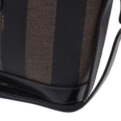 Pre Owned Fendi Black Pequin Crossbody Small bag