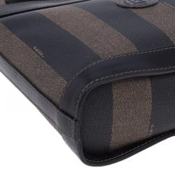 Pre Owned Fendi Black Pequin Crossbody Small bag