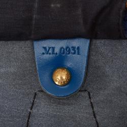 Pre Owned حقيبة لوي فيتون سبيدي 30 تويدو جلد أيبي أزرق