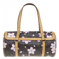 Pre Owned Louis Vuitton Monogram Canvas Limited Edition Cherry Blossom Papillon Bag